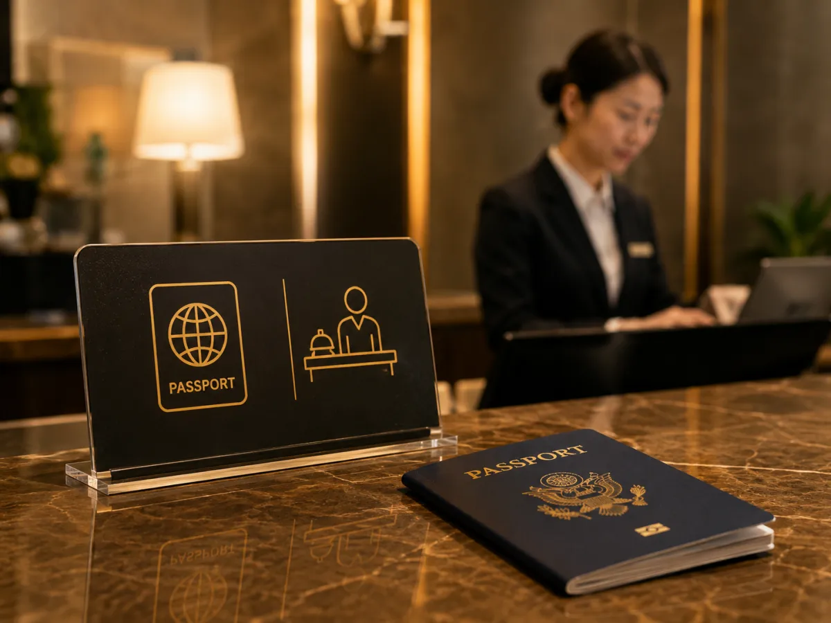 Hotels need passport registration