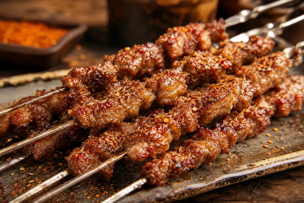 Lamb skewers